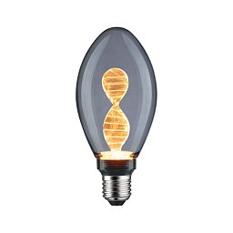 Inner Glow Edition LED žárovka Helix E27 230V 3,5W 1800K kouřové sklo - PAULMANN Obrázek pro produkt Inner Glow Edition LED žárovka Helix E27 230V 3,5W 1800K kouřové sklo - PAULMANN