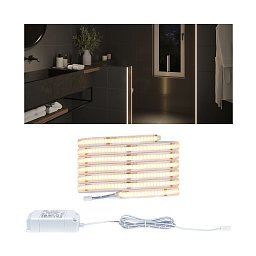 LumiTiles LED pásek Full-Line COB Slim 2m IP44 6W 280LEDs/m 2700K 7VA - PAULMANN Obrázek pro produkt LumiTiles LED pásek Full-Line COB Slim 2m IP44 6W 280LEDs/m 2700K 7VA - PAULMANN