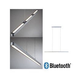 LED závěsné svítidlo Smart Home Bluetooth Lento měnitelná bílá 43W matný chrom stmívatelné - PAULMANN Obrázek pro produkt LED závěsné svítidlo Smart Home Bluetooth Lento měnitelná bílá 43W matný chrom stmívatelné - PAULMANN