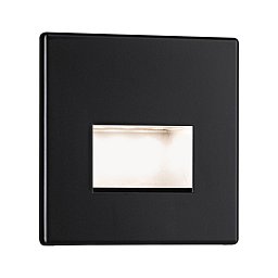 LED vestavné svítidlo do zdi Edge Quadro hranaté 8x8cm 1,2W 230V 2700K černá mat - PAULMANN Obrázek pro produkt LED vestavné svítidlo do zdi Edge Quadro hranaté 8x8cm 1,2W 230V 2700K černá mat - PAULMANN