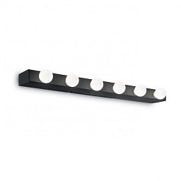 Nástěnné svítidlo Ideal Lux Prive' AP6 nero 159508 černé 60,5cm - IDEALLUX Obrázek pro produkt Nástěnné svítidlo Ideal Lux Prive' AP6 nero 159508 černé 60,5cm - IDEALLUX