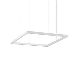 LED Závěsné svítidlo Ideal Lux ORACLE SLIM D50 SQUARE BK 3000K 259154 33W 2650lm 3000K IP20 50cm hranaté bílé - IDEALLUX Obrázek pro produkt LED Závěsné svítidlo Ideal Lux ORACLE SLIM D50 SQUARE BK 3000K 259154 33W 2650lm 3000K IP20 50cm hranaté bílé - IDEALLUX