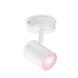 Stropní bodové svítidlo WiZ IMAGEO 8719514551879 LED GU10 4,9W 345lm 2200-6500K RGB IP20 CRI90 bílé, stmívatelné - PHILIPS (929002658701) Obrázek pro produkt Stropní bodové svítidlo WiZ IMAGEO 8719514551879 LED GU10 4,9W 345lm 2200-6500K RGB IP20 CRI90 bílé, stmívatelné - PHILIPS (929002658701)