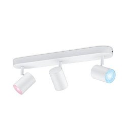Stropní bodové svítidlo WiZ IMAGEO 8719514551916 LED GU10 3x4,9W 3x345lm 2200-6500K RGB IP20 CRI90 bílé, stmívatelné - PHILIPS (929002658901) Obrázek pro produkt Stropní bodové svítidlo WiZ IMAGEO 8719514551916 LED GU10 3x4,9W 3x345lm 2200-6500K RGB IP20 CRI90 bílé, stmívatelné - PHILIPS (929002658901)