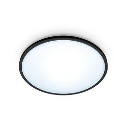 LED Stropní přisazené svítidlo WiZ Superslim 8719514337992 14W 1300lm 2700-6500K IP20 24,2cm černé, stmívatelné - PHILIPS (929002685001) Obrázek pro produkt LED Stropní přisazené svítidlo WiZ Superslim 8719514337992 14W 1300lm 2700-6500K IP20 24,2cm černé, stmívatelné - PHILIPS (929002685001)
