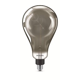 Vintage LED žárovka E27 A160 6,5W 270lm 4000K stmívatelná, smokyD - PHILIPS (929001903201) Obrázek pro produkt Vintage LED žárovka E27 A160 6,5W 270lm 4000K stmívatelná, smokyD - PHILIPS (929001903201)