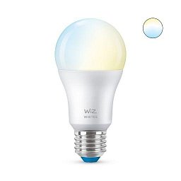 WiZ žárovka E27 A60 8W 806lm 2700-6500K, stmívatelná - PHILIPS (929002383502) Obrázek pro produkt WiZ žárovka E27 A60 8W 806lm 2700-6500K, stmívatelná - PHILIPS (929002383502)