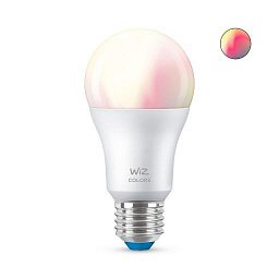 WiZ žárovka E27 A60 8W 806lm 2200-6500K, RGB 16mil. barev, stmívatelná - PHILIPS (929002383602) Obrázek pro produkt WiZ žárovka E27 A60 8W 806lm 2200-6500K, RGB 16mil. barev, stmívatelná - PHILIPS (929002383602)