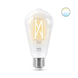 WiZ žárovka filament E27 ST64 6,7W 806lm 2700-6500K, stmívatelná - PHILIPS (929002417701) Obrázek pro produkt WiZ žárovka filament E27 ST64 6,7W 806lm 2700-6500K, stmívatelná - PHILIPS (929002417701)