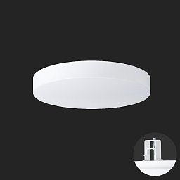 DELIA V2 stropní/nástěnné plastové polovestavné svítidlo bílá IP44 4000 K 27W LED nouzové kombinované 3 h - OSMONT Obrázek pro produkt DELIA V2 stropní/nástěnné plastové polovestavné svítidlo bílá IP44 4000 K 27W LED nouzové kombinované 3 h - OSMONT