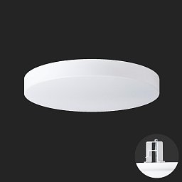 DELIA V3 stropní/nástěnné plastové polovestavné svítidlo bílá IP44 4000 K 33W LED nouzové kombinované 3 h - OSMONT Obrázek pro produkt DELIA V3 stropní/nástěnné plastové polovestavné svítidlo bílá IP44 4000 K 33W LED nouzové kombinované 3 h - OSMONT