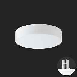 ELSA V2 stropní/nástěnné skleněné polovestavné svítidlo bílá IP44 4000 K 11W LED nouzové kombinované 3 h - OSMONT Obrázek pro produkt ELSA V2 stropní/nástěnné skleněné polovestavné svítidlo bílá IP44 4000 K 11W LED nouzové kombinované 3 h - OSMONT