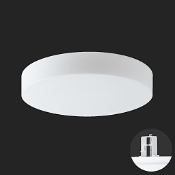 ELSA V4 stropní/nástěnné skleněné polovestavné svítidlo bílá IP44 4000 K 27W LED HF nouzové kombinované 3 h - OSMONT Obrázek pro produkt ELSA V4 stropní/nástěnné skleněné polovestavné svítidlo bílá IP44 4000 K 27W LED HF nouzové kombinované 3 h - OSMONT