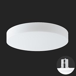 ELSA V5 stropní/nástěnné skleněné polovestavné svítidlo bílá IP44 3000 K 25W LED nouzové kombinované 3 h - OSMONT Obrázek pro produkt ELSA V5 stropní/nástěnné skleněné polovestavné svítidlo bílá IP44 3000 K 25W LED nouzové kombinované 3 h - OSMONT