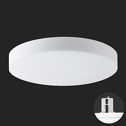 ELSA V6 stropní/nástěnné skleněné polovestavné svítidlo bílá IP44 3000 K 33W LED nouzové kombinované 3 h - OSMONT Obrázek pro produkt ELSA V6 stropní/nástěnné skleněné polovestavné svítidlo bílá IP44 3000 K 33W LED nouzové kombinované 3 h - OSMONT