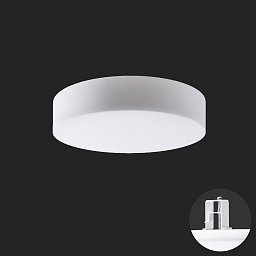 ERIS V4 stropní/nástěnné skleněné polovestavné svítidlo bílá IP44 4000 K 35W LED nouzové kombinované 3 h - OSMONT Obrázek pro produkt ERIS V4 stropní/nástěnné skleněné polovestavné svítidlo bílá IP44 4000 K 35W LED nouzové kombinované 3 h - OSMONT