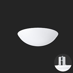 TITAN V1 stropní/nástěnné plastové polovestavné svítidlo bílá IP44 3000 K 19W LED nouzové kombinované 3 h - OSMONT Obrázek pro produkt TITAN V1 stropní/nástěnné plastové polovestavné svítidlo bílá IP44 3000 K 19W LED nouzové kombinované 3 h - OSMONT