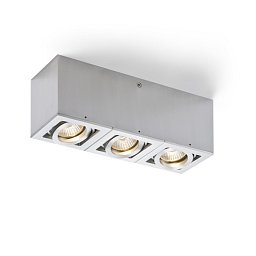 Stropní svítidlo BERIT III hliník 230V GU10 3x50W - RED - DESIGN RENDL Obrázek pro produkt Stropní svítidlo BERIT III hliník 230V GU10 3x50W - RED - DESIGN RENDL
