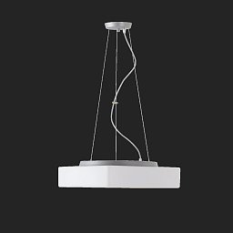 LINA L7 závěsné skleněné svítidlo stříbrná / bílá IP40 4000 K 33W LED - OSMONT Obrázek pro produkt LINA L7 závěsné skleněné svítidlo stříbrná / bílá IP40 4000 K 33W LED - OSMONT