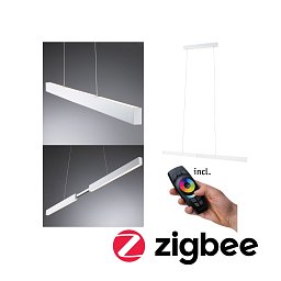 LED závěsné svítidlo Smart Home Zigbee Aptare 2700K / 2x18 / 1x18W bílá mat stmívatelné - PAULMANN Obrázek pro produkt LED závěsné svítidlo Smart Home Zigbee Aptare 2700K / 2x18 / 1x18W bílá mat stmívatelné - PAULMANN