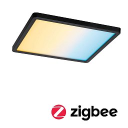 VariFit LED vestavné svítidlo Smart Home Zigbee Areo IP44 hranaté 230x230mm měnitelná bílá černá stmívatelné - PAULMANN Obrázek pro produkt VariFit LED vestavné svítidlo Smart Home Zigbee Areo IP44 hranaté 230x230mm měnitelná bílá černá stmívatelné - PAULMANN