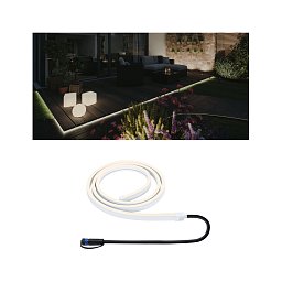 Plug & Shine LED pásek Smooth Einzelstripe IP68 3000K 12W černá - PAULMANN Obrázek pro produkt Plug & Shine LED pásek Smooth Einzelstripe IP68 3000K 12W černá - PAULMANN