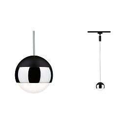 URail LED závěs Capsule II 6W 2700K stmívatelné 230V černá mat/chrom - PAULMANN Obrázek pro produkt URail LED závěs Capsule II 6W 2700K stmívatelné 230V černá mat/chrom - PAULMANN