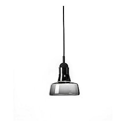 Závěsné svítidlo SHADOWS PC896 šedá kouřová transparentní / dub evropský černě mořený / černý kabel - BROKIS A Obrázek pro produkt Závěsné svítidlo SHADOWS PC896 šedá kouřová transparentní / dub evropský černě mořený / černý kabel - BROKIS A