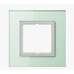 VÝPRODEJ VZORKU - Rámeček sklo matná bílá LSP 981 GLAS - JUNG Obrázek pro produkt VÝPRODEJ VZORKU - Rámeček sklo matná bílá LSP 981 GLAS - JUNG