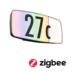 Venkovní nástěnné svítidlo Sheera IP44 RGBW Zigbee antracit se soumrakovým senzorem + čísly domu - PAULMANN Obrázek pro produkt Venkovní nástěnné svítidlo Sheera IP44 RGBW Zigbee antracit se soumrakovým senzorem + čísly domu - PAULMANN