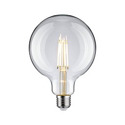 Filament 230V LED Globe G125 E27 9W 2700K čirá - PAULMANN Obrázek pro produkt Filament 230V LED Globe G125 E27 9W 2700K čirá - PAULMANN