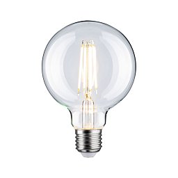 Filament 230V LED Globe G95 E27 7,5W 2700K stmívatelné čirá - PAULMANN Obrázek pro produkt Filament 230V LED Globe G95 E27 7,5W 2700K stmívatelné čirá - PAULMANN