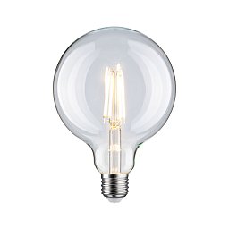 Filament 230V LED Globe G125 E27 9W 2700K stmívatelné čirá - PAULMANN Obrázek pro produkt Filament 230V LED Globe G125 E27 9W 2700K stmívatelné čirá - PAULMANN