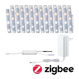 MaxLED 250 LED Strip Smart Home Zigbee měnitelná bílá s krytím základní sada 5m IP44 18W 30LEDs/m měnitelná bílá 36VA - PAULMANN Obrázek pro produkt MaxLED 250 LED Strip Smart Home Zigbee měnitelná bílá s krytím základní sada 5m IP44 18W 30LEDs/m měnitelná bílá 36VA - PAULMANN