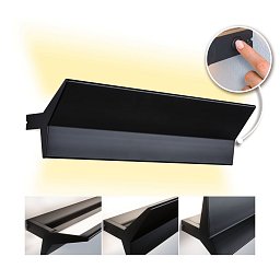 LED nástěnné svítidlo 3-krokové-stmívatelné Stine 2700K / 230V 13 / 1x4W stmívatelné černá mat - PAULMANN Obrázek pro produkt LED nástěnné svítidlo 3-krokové-stmívatelné Stine 2700K / 230V 13 / 1x4W stmívatelné černá mat - PAULMANN
