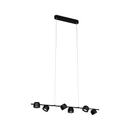 LED závěsné svítidlo 3-krokové-stmívatelné Puric Pane 6x4,5W černá - PAULMANN Obrázek pro produkt LED závěsné svítidlo 3-krokové-stmívatelné Puric Pane 6x4,5W černá - PAULMANN
