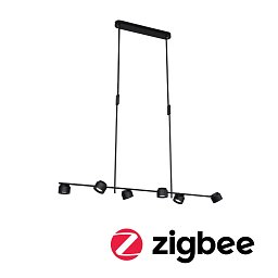 LED závěsné svítidlo Smart Home Zigbee Puric Pane Effect 6x6 / 1x3W černá - PAULMANN Obrázek pro produkt LED závěsné svítidlo Smart Home Zigbee Puric Pane Effect 6x6 / 1x3W černá - PAULMANN