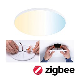VariFit LED vestavné svítidlo Smart Home Zigbee Veluna Edge IP44 kruhové 160mm měnitelná bílá bílá stmívatelné - PAULMANN Obrázek pro produkt VariFit LED vestavné svítidlo Smart Home Zigbee Veluna Edge IP44 kruhové 160mm měnitelná bílá bílá stmívatelné - PAULMANN