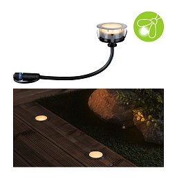 Plug & Shine LED zemní svítidlo Floor samostatné svítidlo neláká hmyz IP67 2200K 2W stříbrná - PAULMANN Obrázek pro produkt Plug & Shine LED zemní svítidlo Floor samostatné svítidlo neláká hmyz IP67 2200K 2W stříbrná - PAULMANN