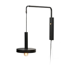 WHIZZ nástěnná nastavitelná lampa, černá a zlatá - FARO Obrázek pro produkt WHIZZ nástěnná nastavitelná lampa, černá a zlatá - FARO