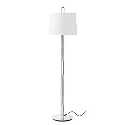MONTREAL chrom/béžová stojací lampa - FARO Obrázek pro produkt MONTREAL chrom/béžová stojací lampa - FARO
