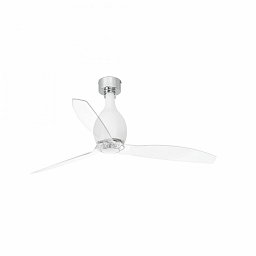 MINI ETERFAN M, bílá/transparentní, stropní ventilátor s DC motorem - FARO Obrázek pro produkt MINI ETERFAN M, bílá/transparentní, stropní ventilátor s DC motorem - FARO