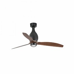 MINI ETERFAN M LED, černá/dřevo, stropní ventilátor s DC motorem - FARO Obrázek pro produkt MINI ETERFAN M LED, černá/dřevo, stropní ventilátor s DC motorem - FARO