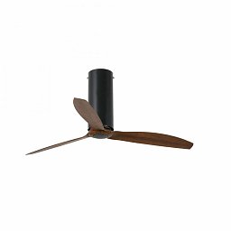 TUBE FAN, černá/dřevo, stropní ventilátor s DC motorem - FARO Obrázek pro produkt TUBE FAN, černá/dřevo, stropní ventilátor s DC motorem - FARO