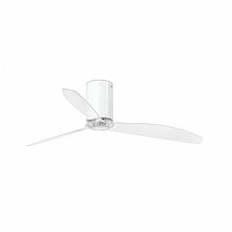 MINI TUBE FAN, bílá/transparentní, stropní ventilátor s DC motorem - FARO Obrázek pro produkt MINI TUBE FAN, bílá/transparentní, stropní ventilátor s DC motorem - FARO