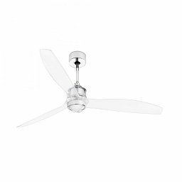 JUST FAN M LED, chrom, stropní LED ventilátor s DC motorem - FARO Obrázek pro produkt JUST FAN M LED, chrom, stropní LED ventilátor s DC motorem - FARO