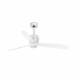 DECO FAN M LED, chrom, stropní LED ventilátor s DC motorem - FARO Obrázek pro produkt DECO FAN M LED, chrom, stropní LED ventilátor s DC motorem - FARO