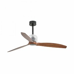 DECO FAN M, černá/dřevo, stropní LED ventilátor s DC motorem - FARO Obrázek pro produkt DECO FAN M, černá/dřevo, stropní LED ventilátor s DC motorem - FARO