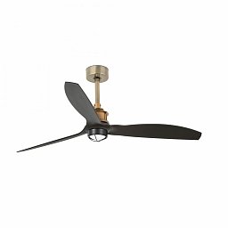 JUST FAN M LED, starozlatá/černá, stropní ventilátor - FARO Obrázek pro produkt JUST FAN M LED, starozlatá/černá, stropní ventilátor - FARO