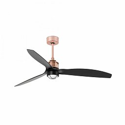 JUST FAN M LED, měď/černá, stropní ventilátor - FARO Obrázek pro produkt JUST FAN M LED, měď/černá, stropní ventilátor - FARO